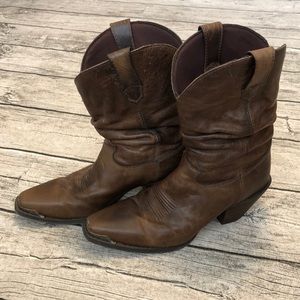 Durango Crush Distressed Slouch leather boots